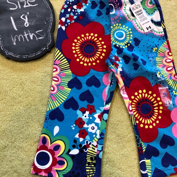The Children's Place Multicolor Floral Pants - Picture 2 of 4